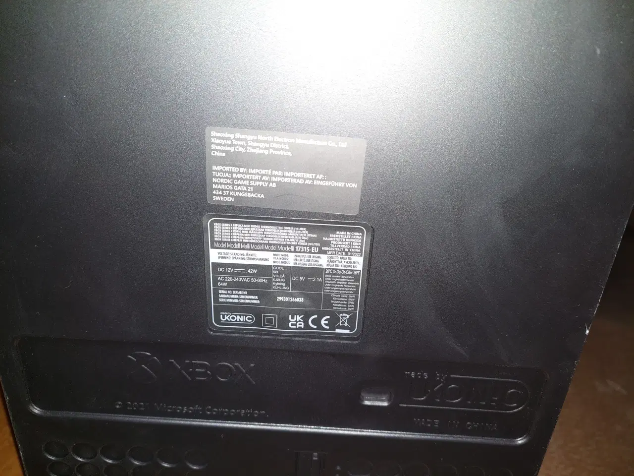 Billede 4 - Xbox Minikøleskab 10L