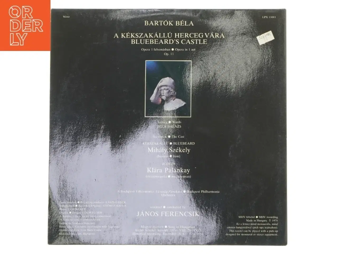 Billede 2 - Bart&#243;k - Bluebeard&#39;s Castle LP fra Hungaroton