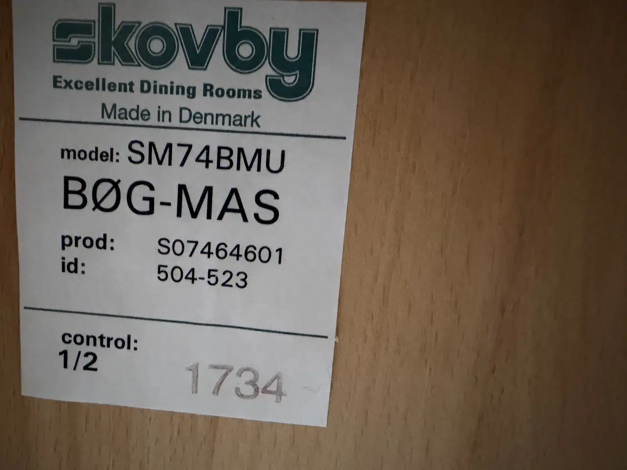 Billede 1 - Spisebord og 6 stole betrukket med læder