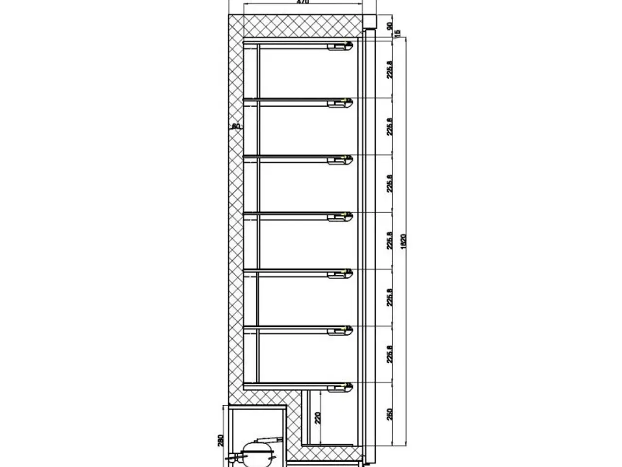 Billede 2 - Professionel industrifryseskab – 340 liter