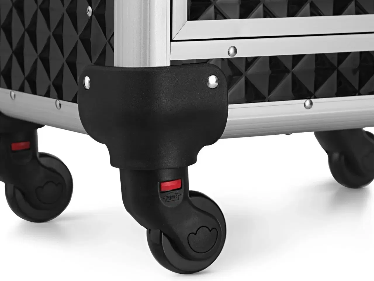 Billede 6 - Makeupkuffert på hjul låsbar, sort, 34 × 24 × 57 cm