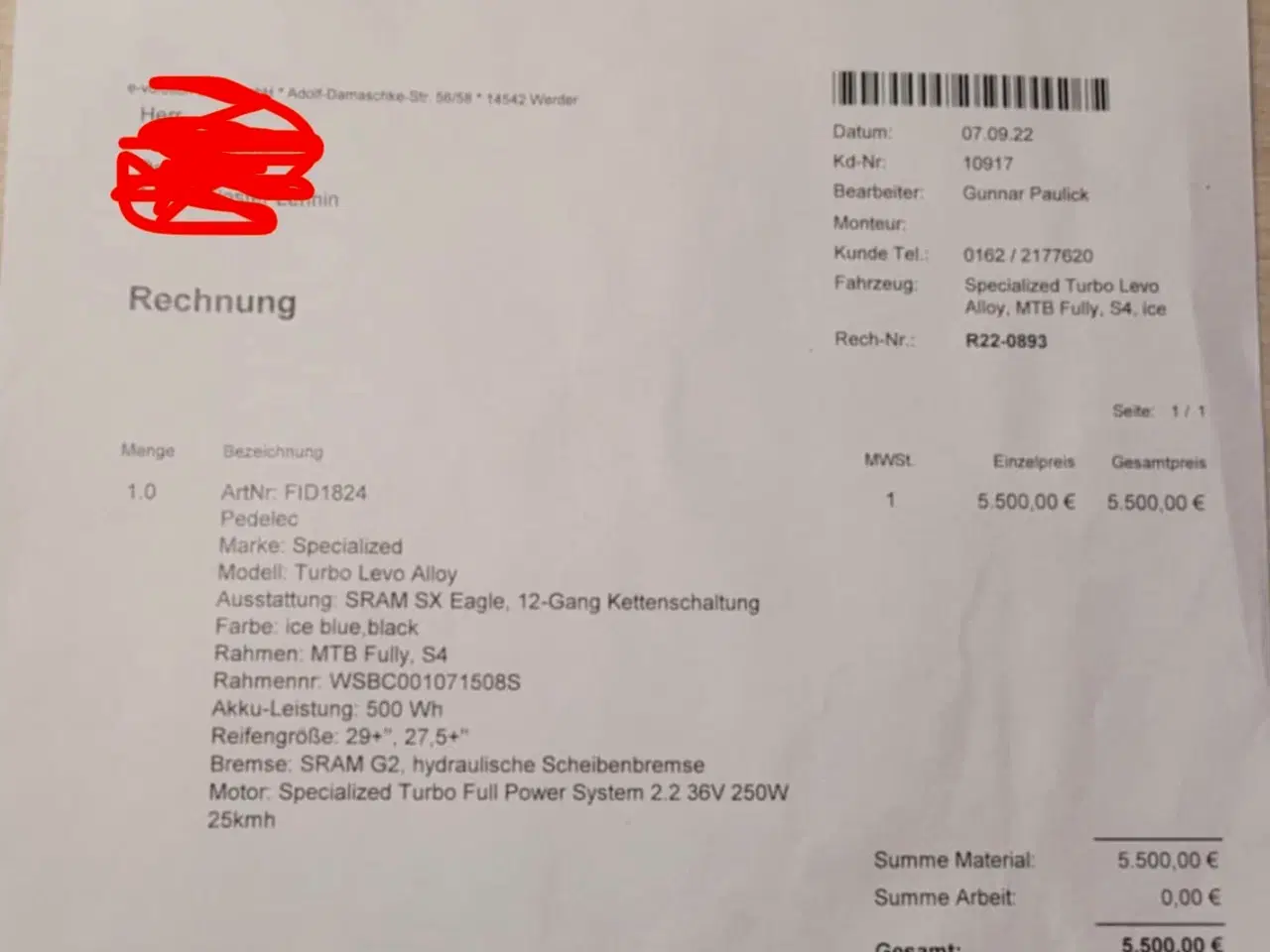 Billede 6 - Specialized MTB elcykel Turbo Levo Alloy S4