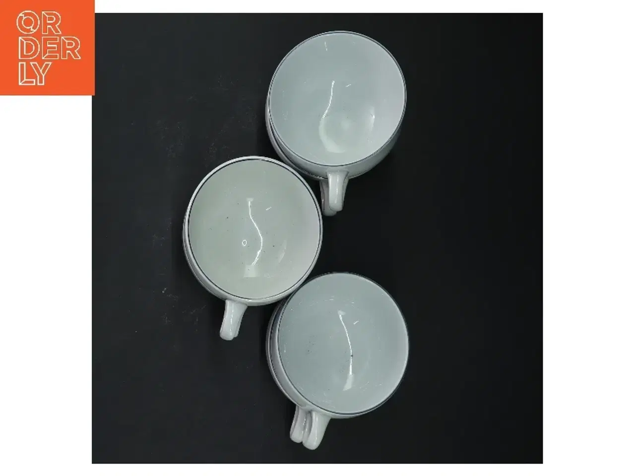 Billede 2 - Sæt med 6 hvide kopper fra Royal Copenhagen (str. 6 styk, ø 8,5 cm)