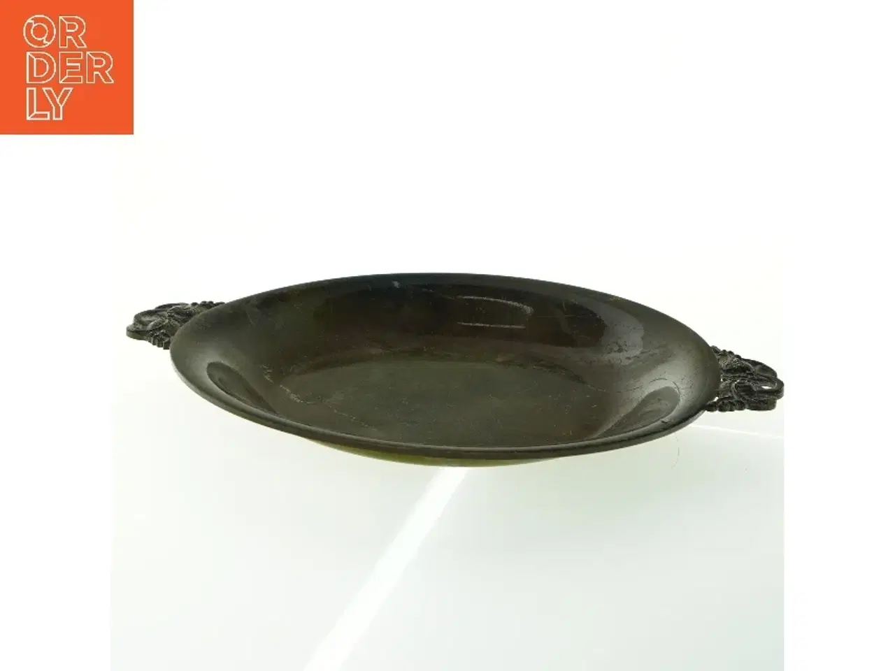 Billede 2 - Dekorativt messingfad (str. 27x33x2,5 cm)