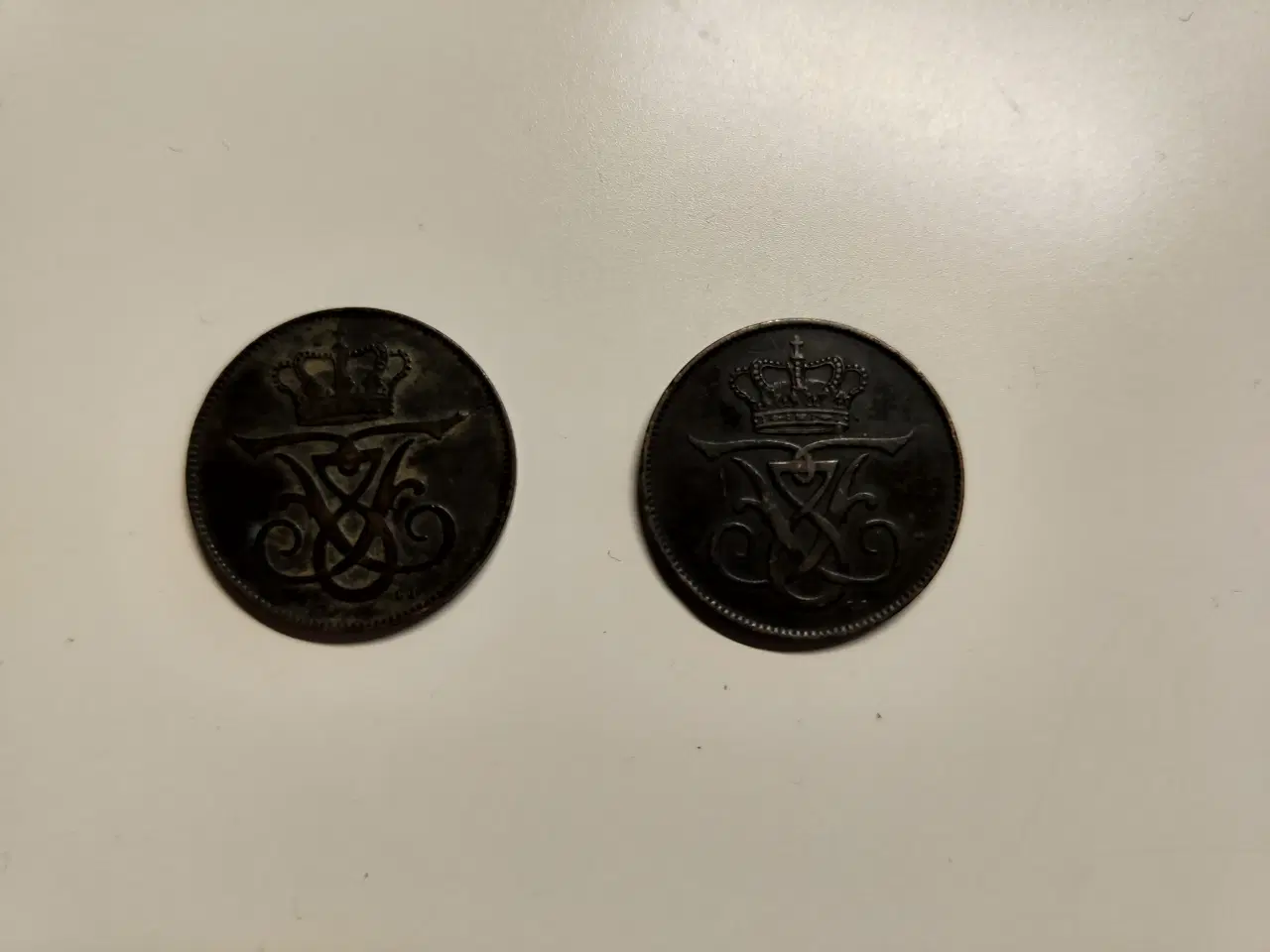 Billede 2 - Gamle 5 øres bronze mønter