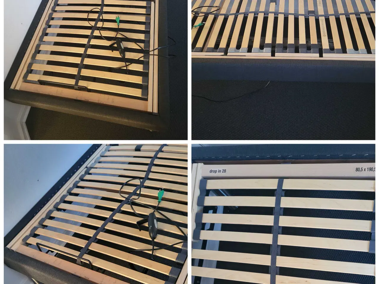 Billede 1 -  Elevationsseng 90x200cm. 