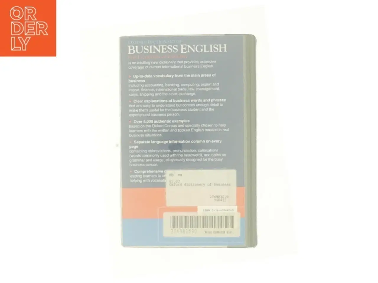 Billede 3 - Oxford dictionary of Business English, forlearners of English
