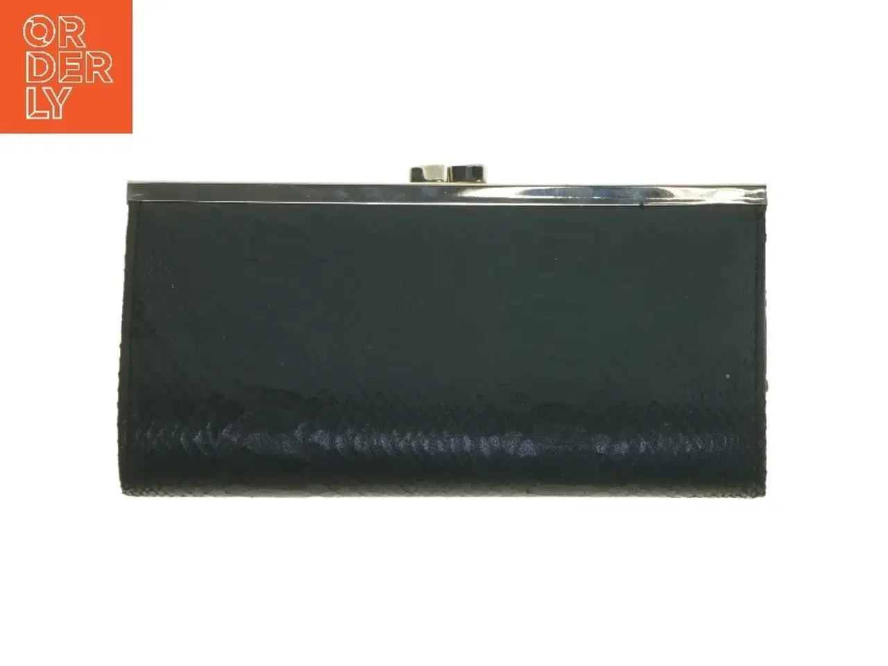 Billede 4 - Sort pung/ taske med mønster (str. 23x11 cm)