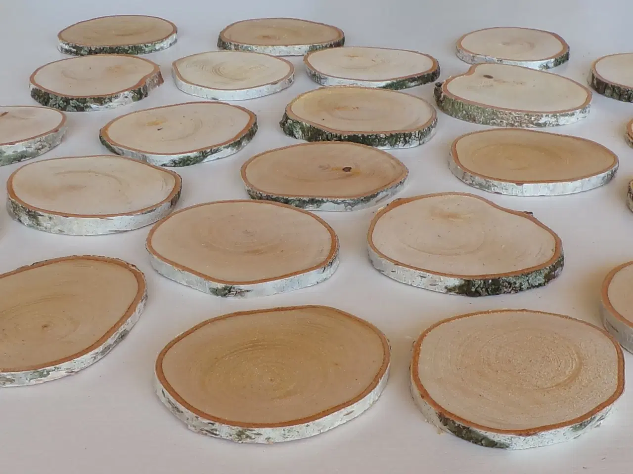 Billede 2 - Birketræsskiver til mange formål 7 - 7,5 cm