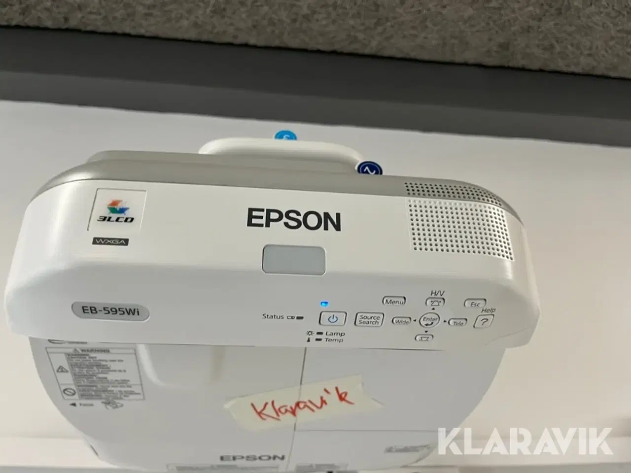 Billede 3 - Projector Epson med whitebordtavle og højtaler