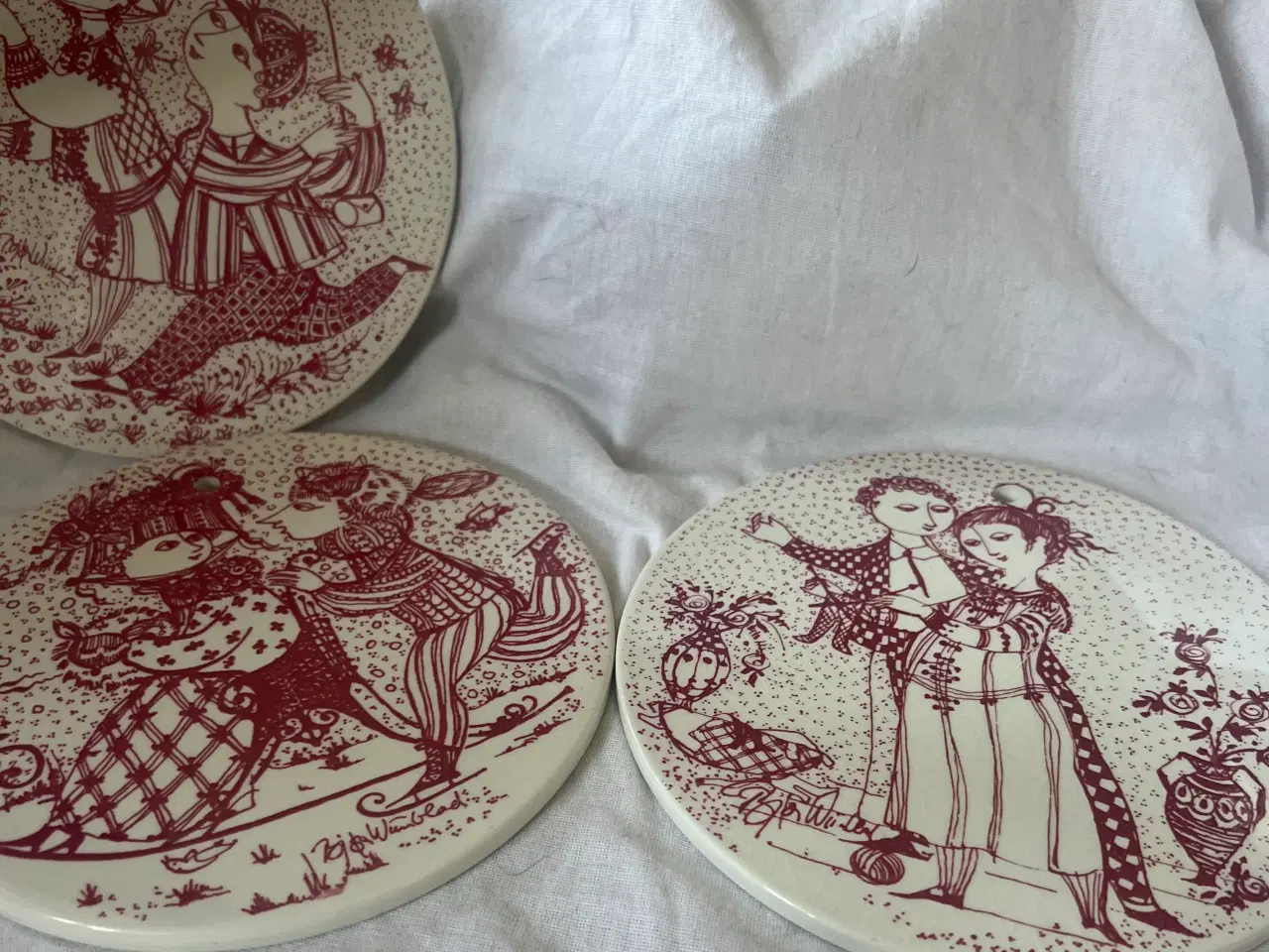 Billede 1 - Bjørnwinblad platter 