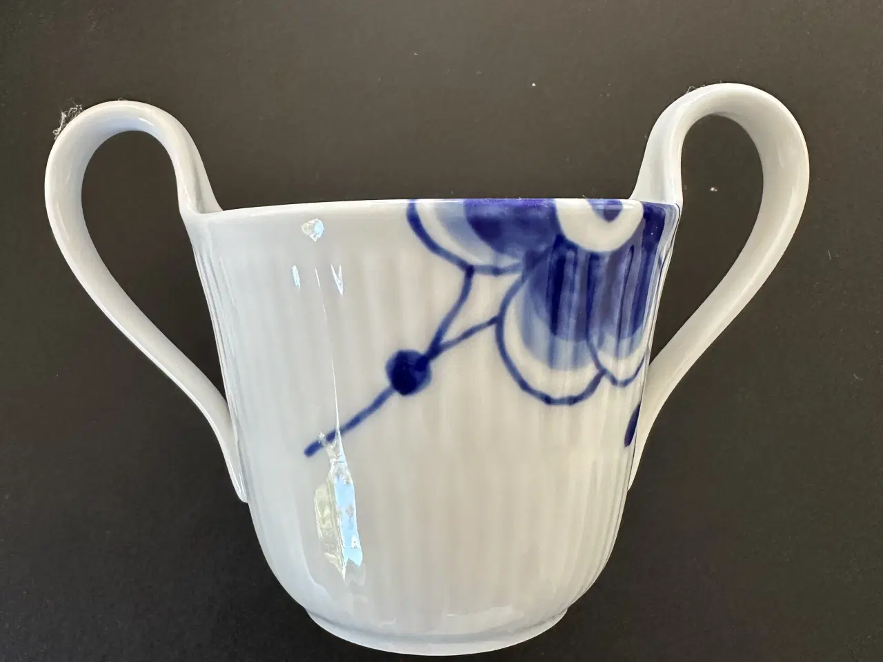 Billede 2 - Royal Cph Blå Mega Riflet 33 cl. højhankskop