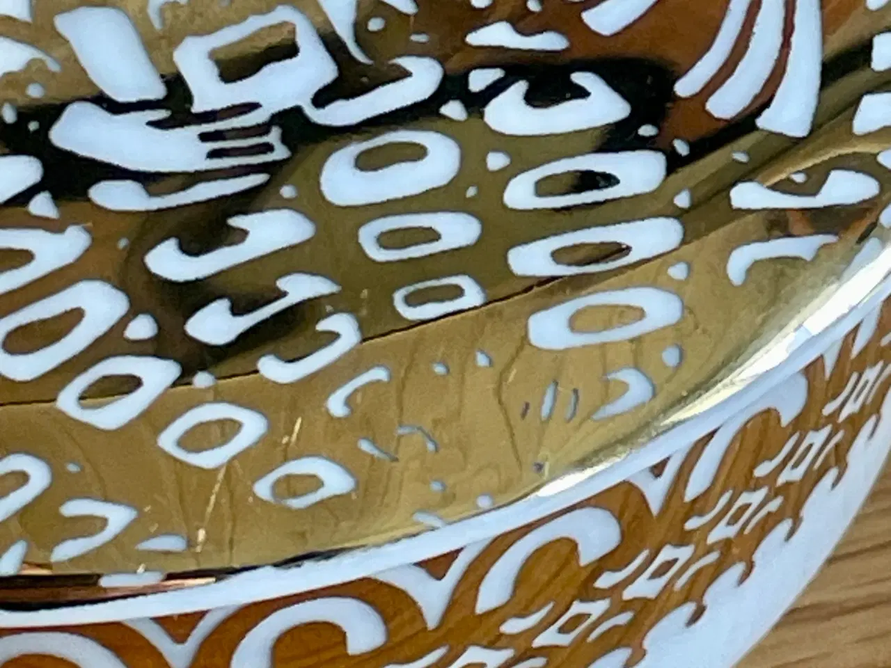 Billede 2 - Bjørn Wiinblad låg krukker i guld & hvid