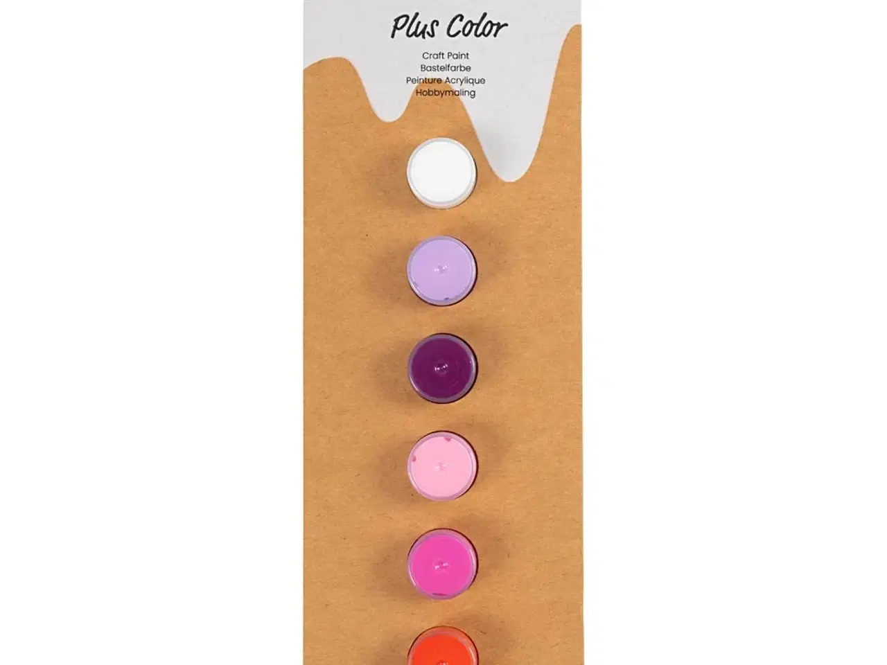 Billede 1 - Plus Color Hobbymaling, lilla/pink harmoni, 6x5ml/ 1 pk.