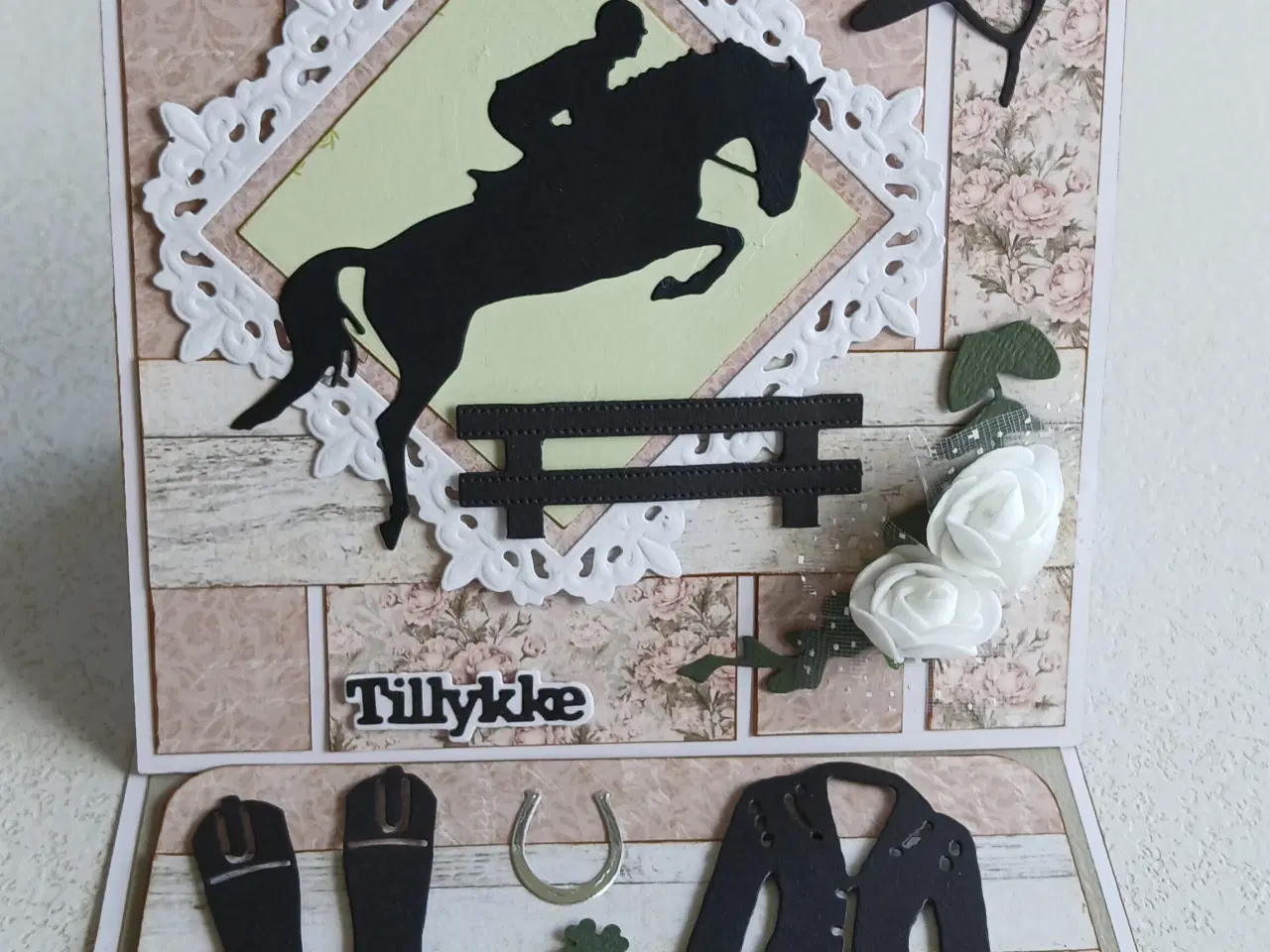 Billede 1 - Heste kort med tillykke på sælges.