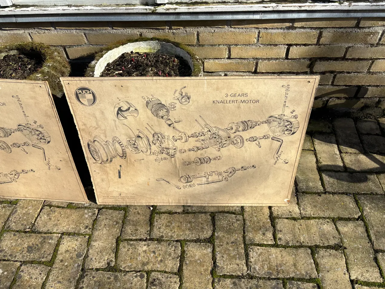 Billede 4 - Puch værksteds/ butik tavler gamle 