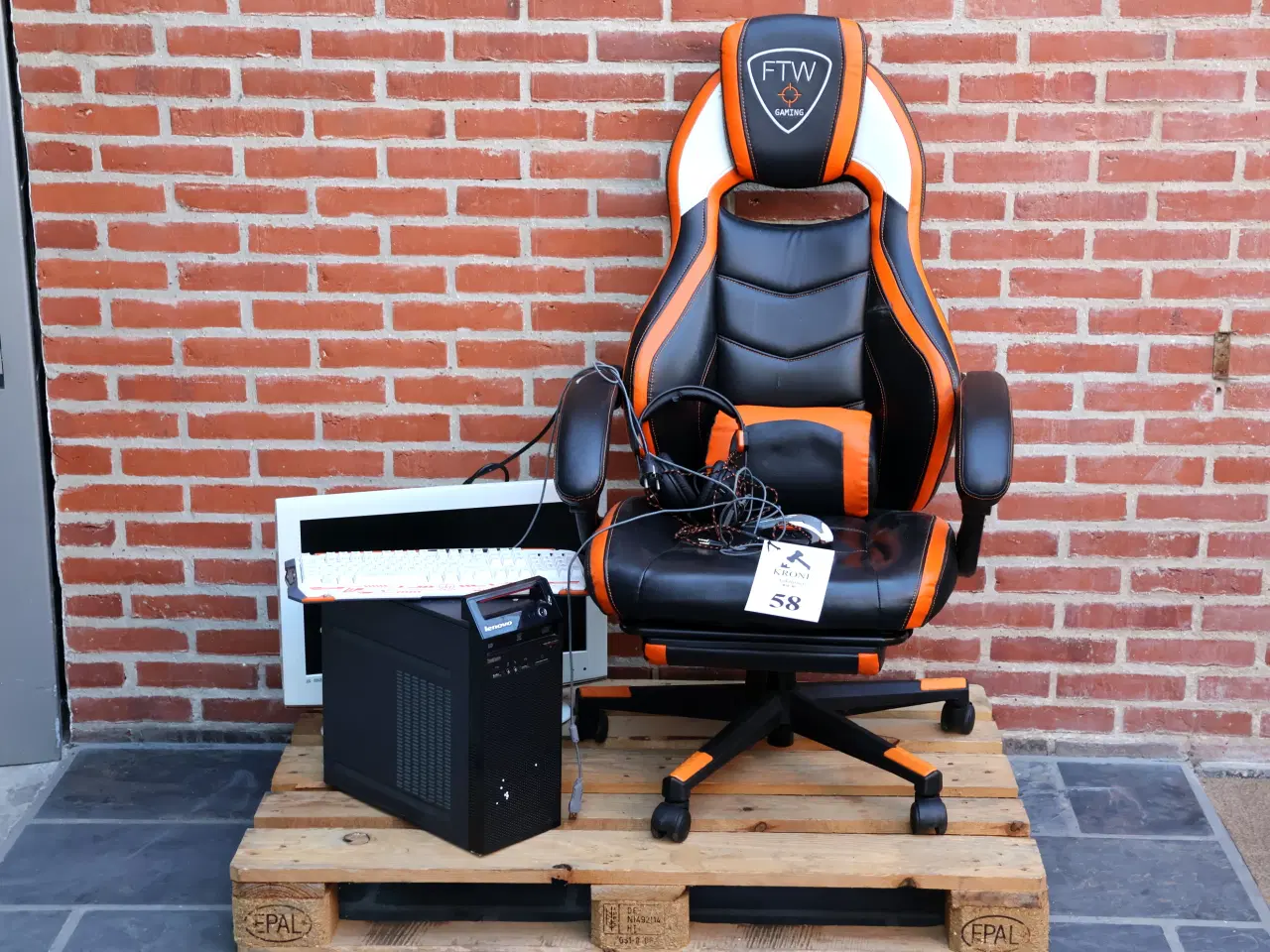 Billede 1 - Gaming sæt: stol, computer, skærm, tastatur, mus 