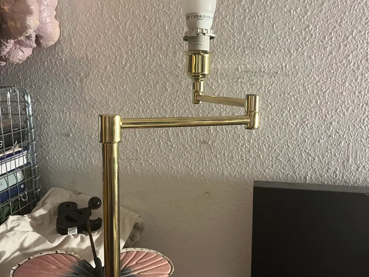 Billede 1 - Retro standerlampe i messing 