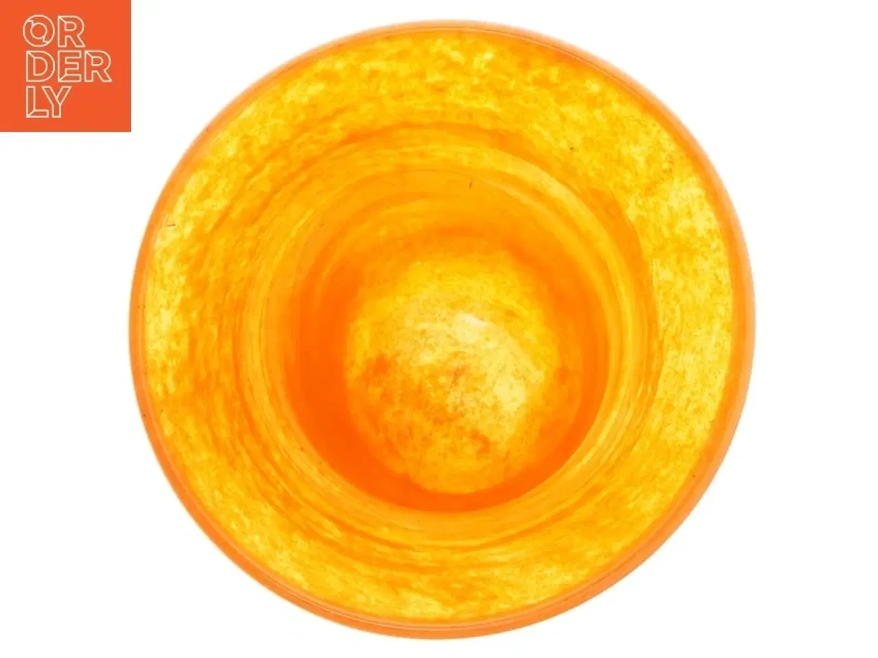 Billede 3 - Orange glasvase (str. 17x11 cm)