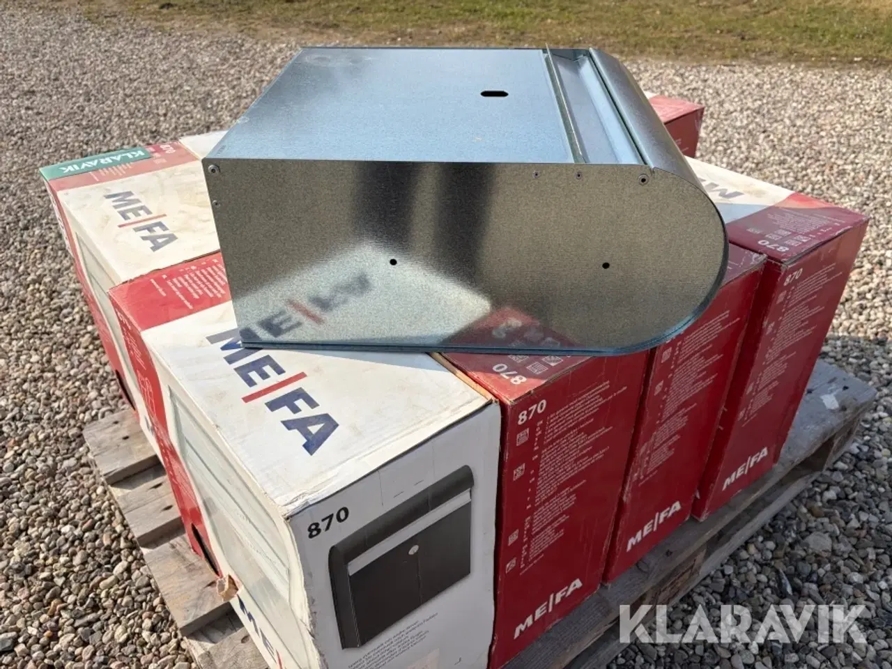 Billede 3 - MEFA postkasse 10 styks. Farve sølv Mefa 870