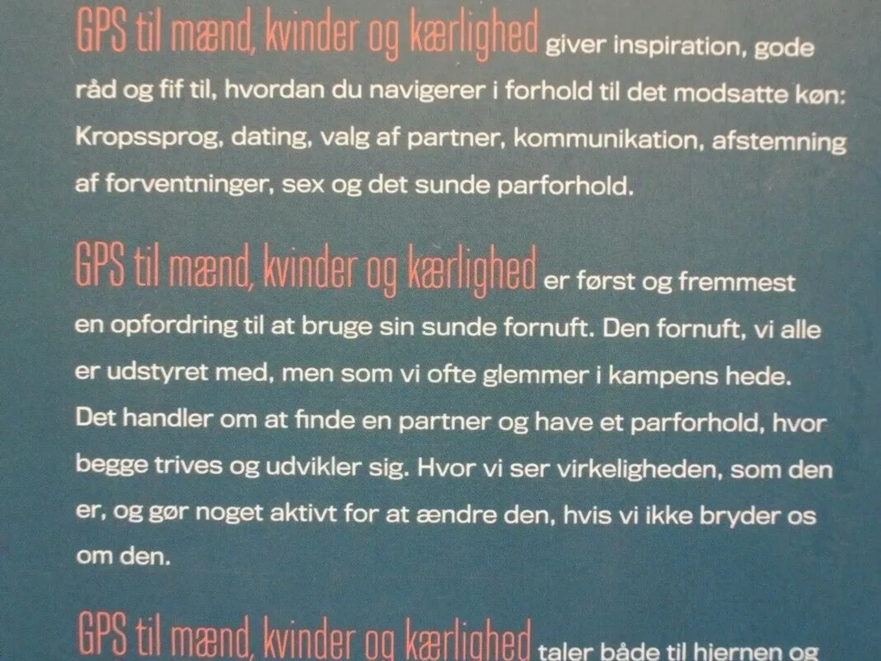 Billede 4 - gps til mænd, kvinder og kærlighed, Af karen senec