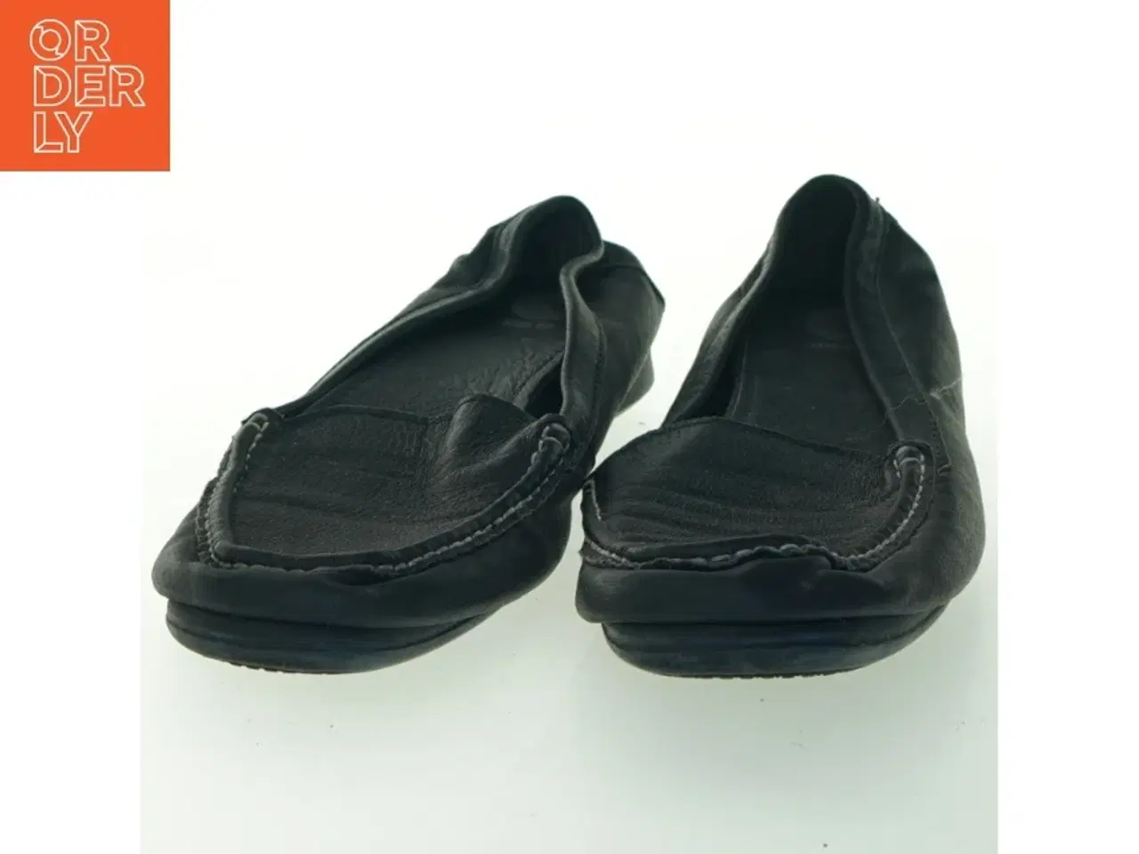 Billede 3 - Sorte mokkasiner i læder (str. 42 )