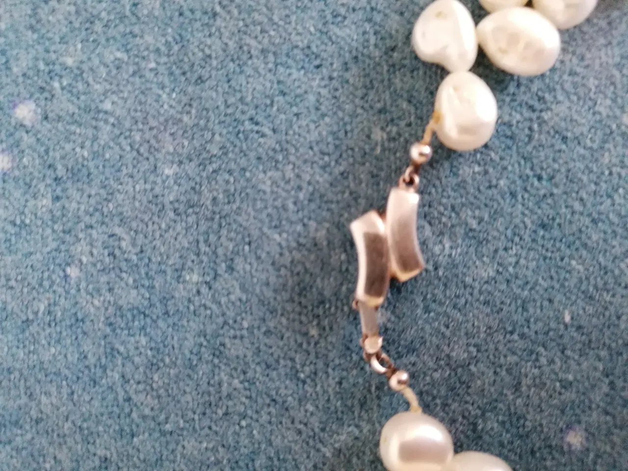 Billede 2 - Smuk Perlekæde med Sølvlås