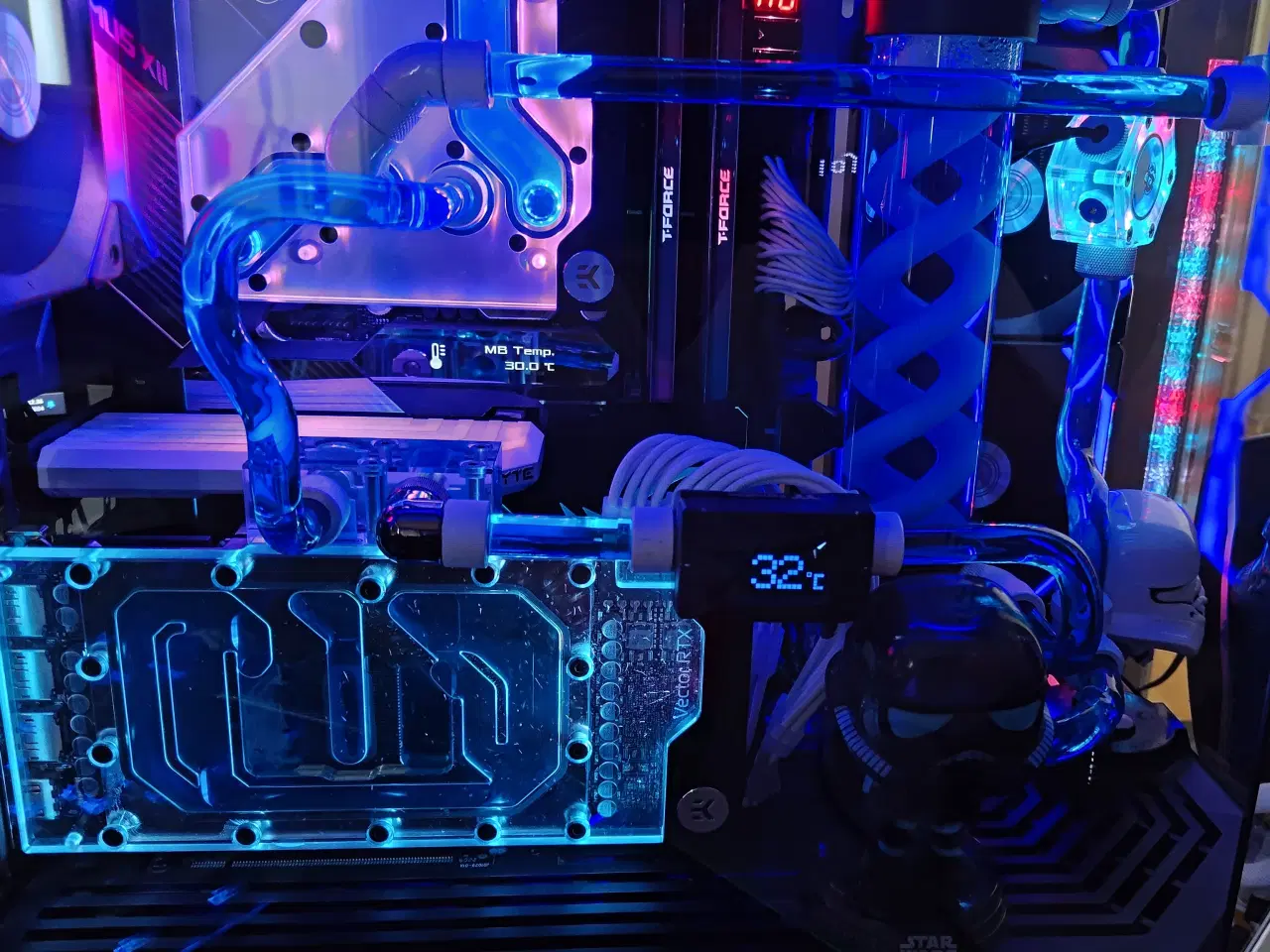 Billede 4 - Vandkølet gamer pc - Custom loop - JANUAR TILBUD