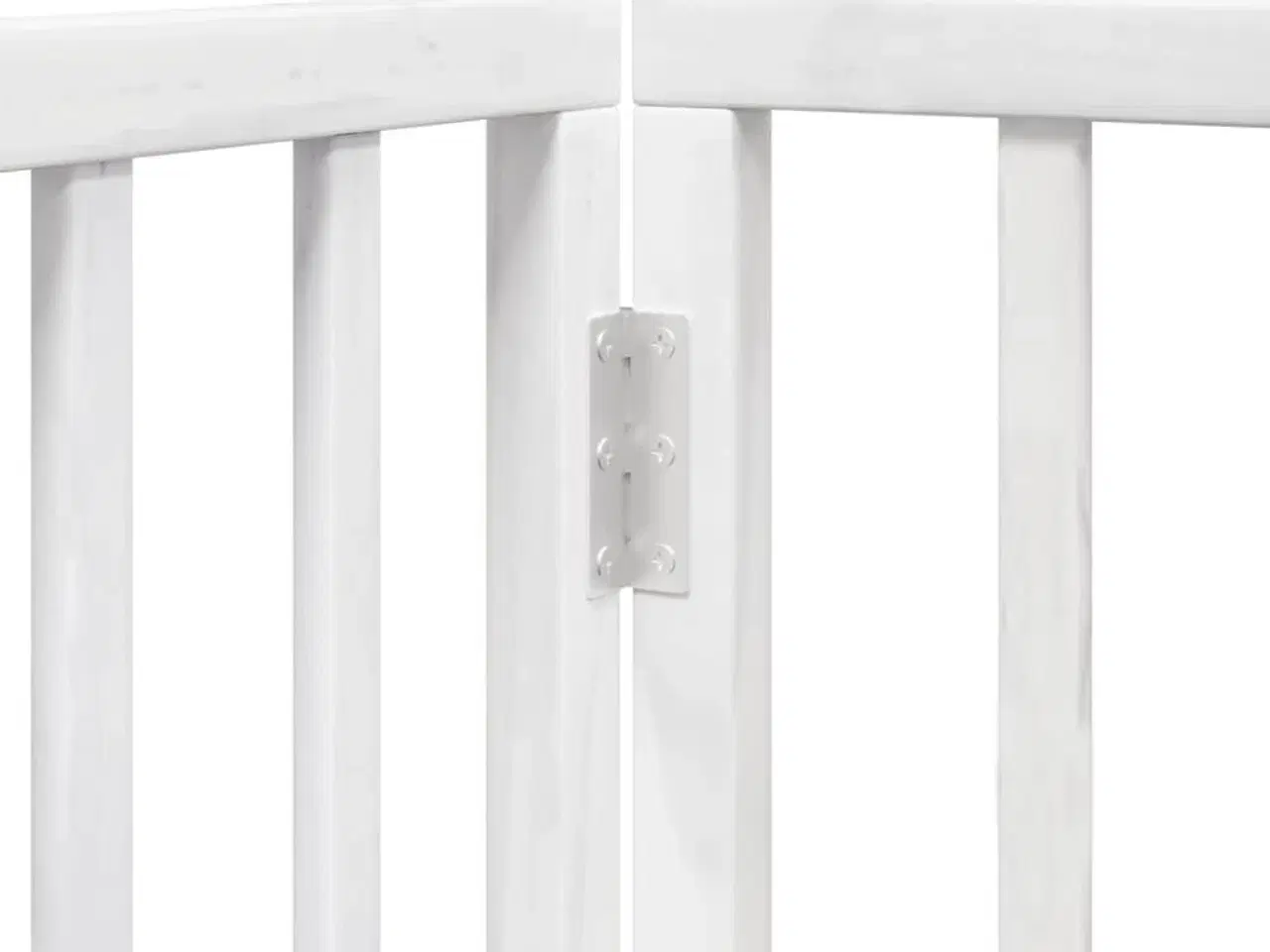 Billede 8 - Hundelåge 3 paneler 150 cm foldbar poppeltræ hvid