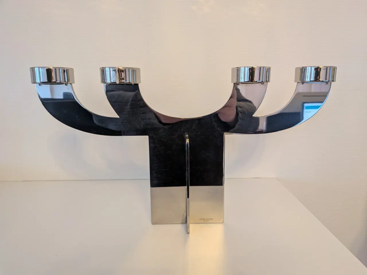 Billede 1 - Georg Jensen lysestage i rustfrit stål