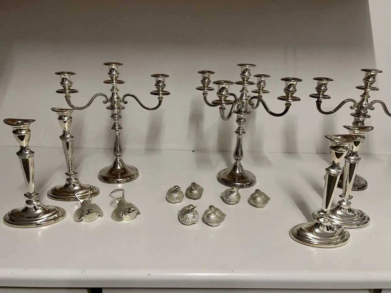 Billede 1 - Forsølvede lysestager 