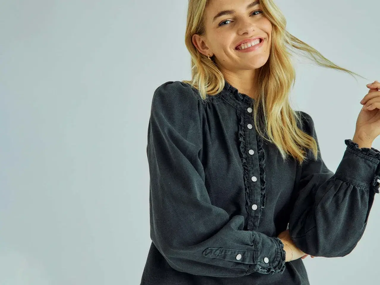 Billede 5 - Mood Copenhagen denimbluse 