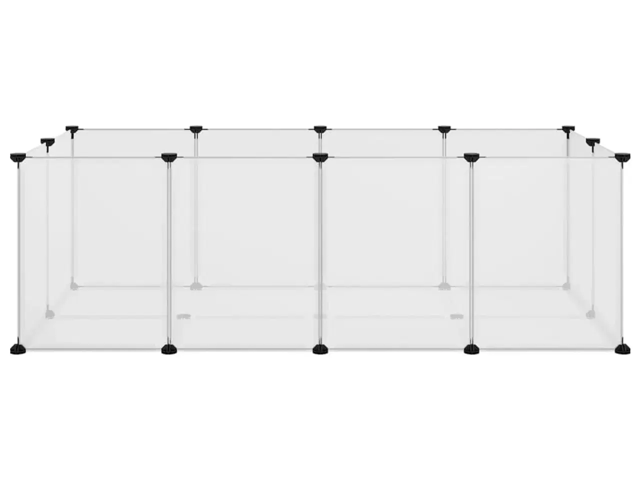 Billede 3 - Lille dyrebur 144x74x46,5 cm PP og stål transparent