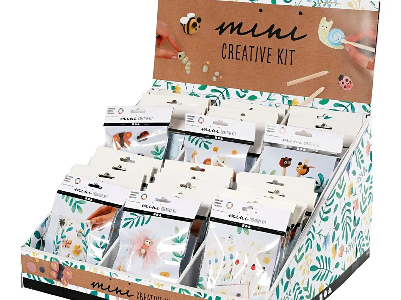 Billede 1 - Borddisplay med Mini DIY Kit - 42 sæt til kreativ leg