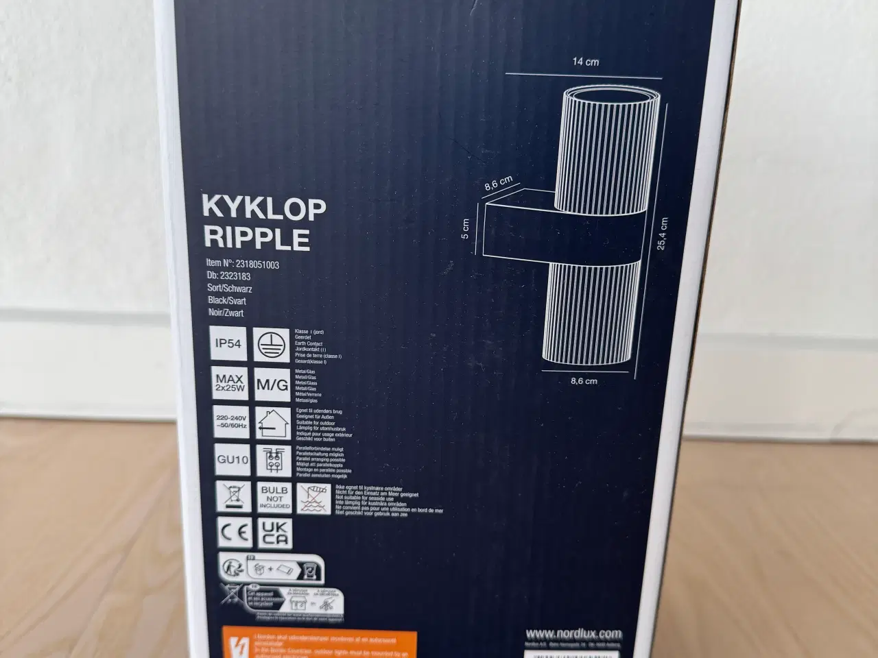 Billede 4 - Lampe Nordlux Kyklop Ripple 4 stk