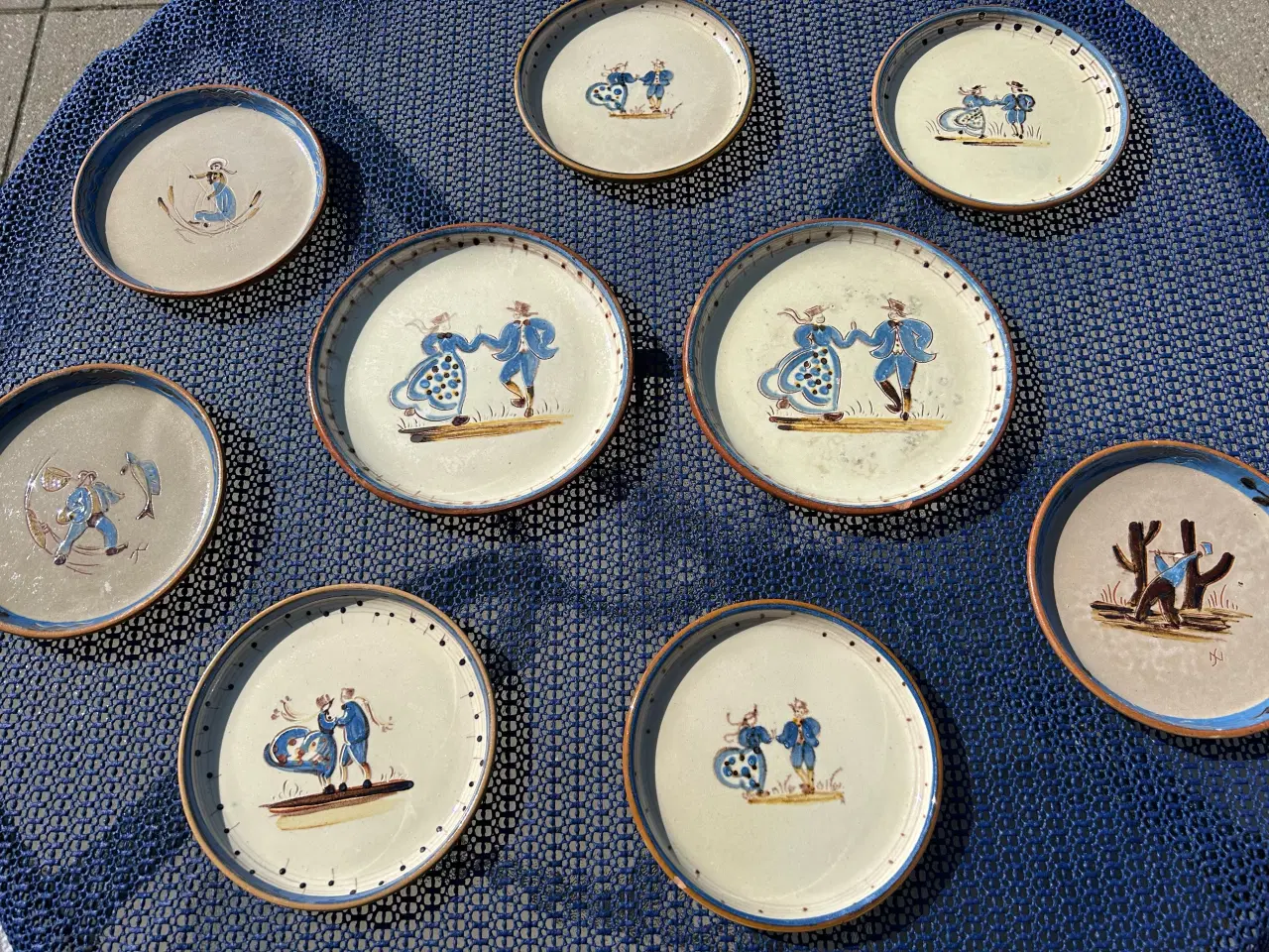 Billede 3 - 9 tallerkener fra Knabstrup Keramik 