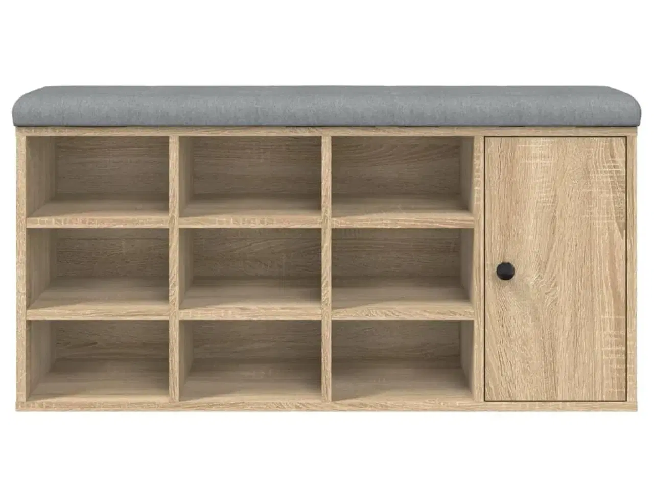 Billede 5 - Skobænk 102x32x50 cm konstrueret træ sonoma-eg