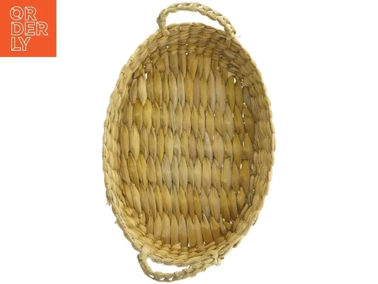 Billede 4 - Flettet kurv med keramisk indlæg (str. 30 cm)
