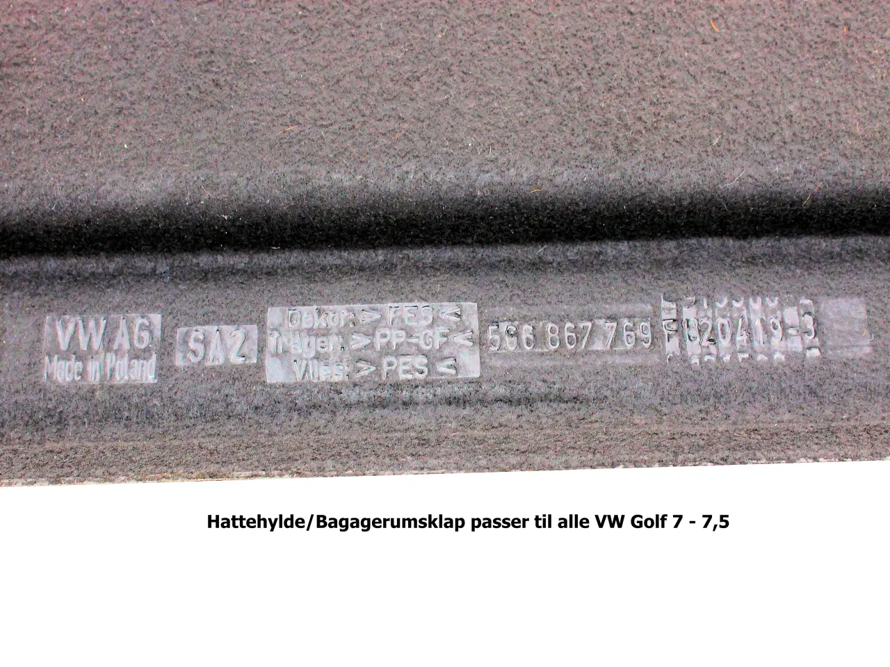 Billede 5 - Hattehylde for VW Golf 7 - 7,5