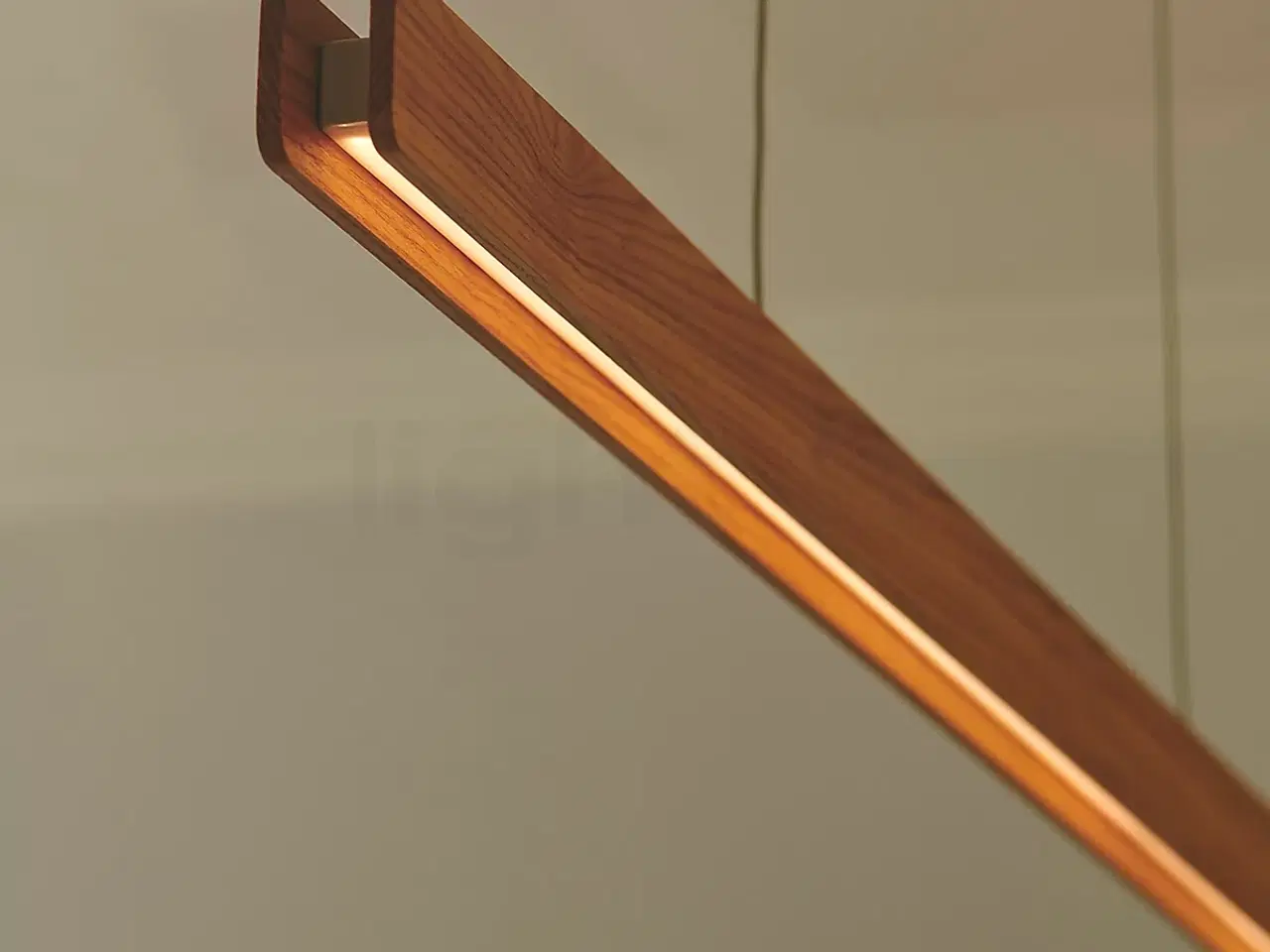Billede 2 - Lampe i eg - dæmpbar