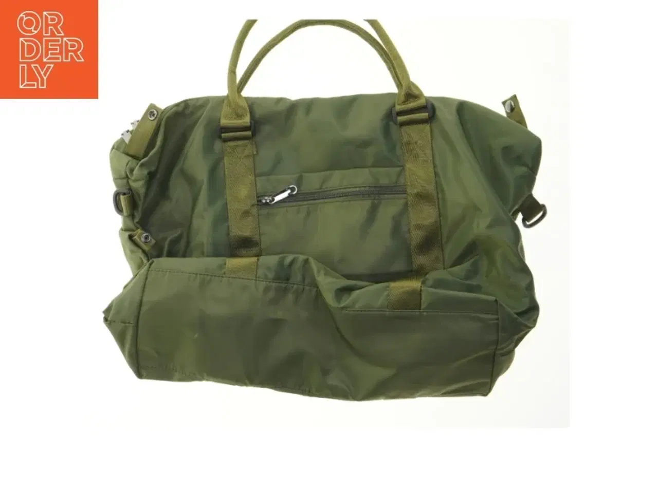 Billede 2 - Stor grøn weekendtaske fra Cozy (str. 58x38,5 cm)