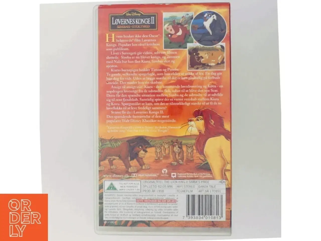 Billede 3 - VHS: Løvernes Konge II - Simbas Stolthed fra Disney