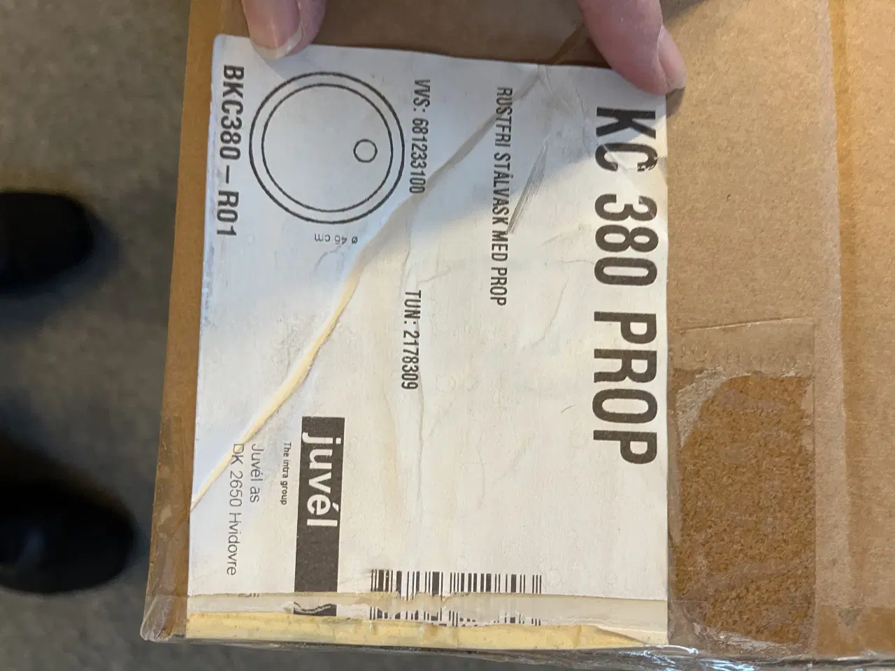 Billede 3 - JUVEL rund stålvask m. kæde og prop