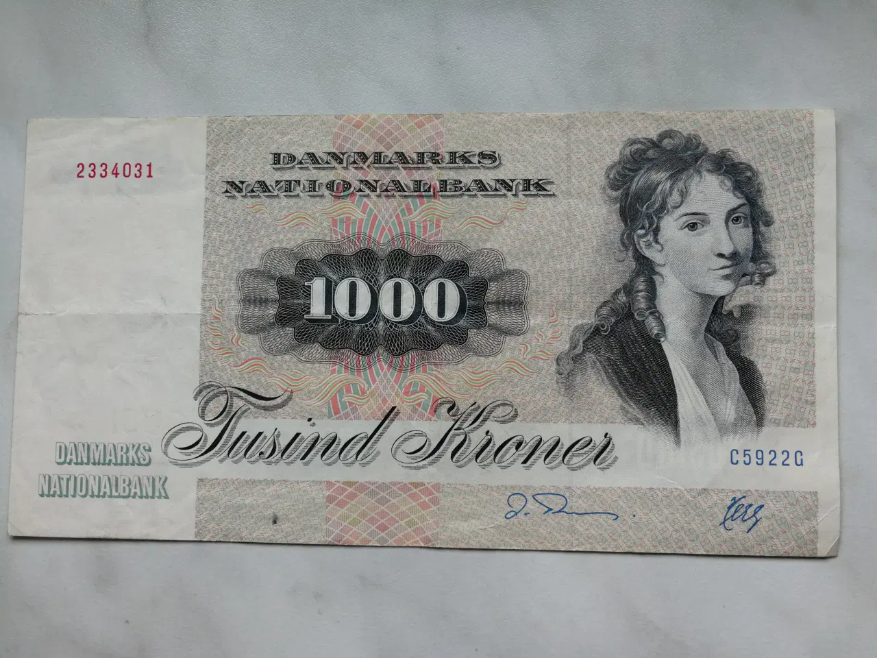 Billede 1 - 1000 kr seddel 1992