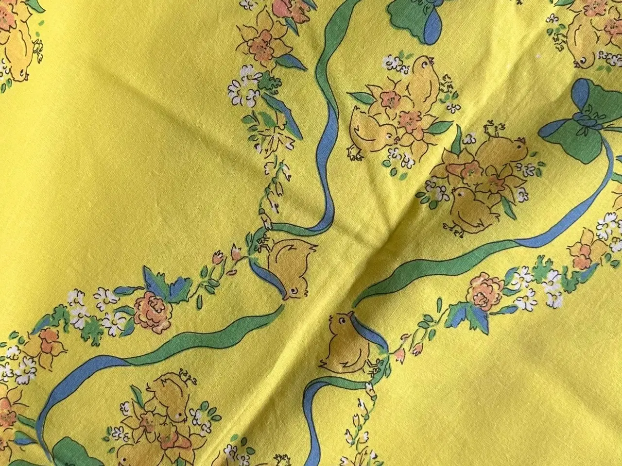 Billede 4 - Retro påskedug, 134 x 278 cm