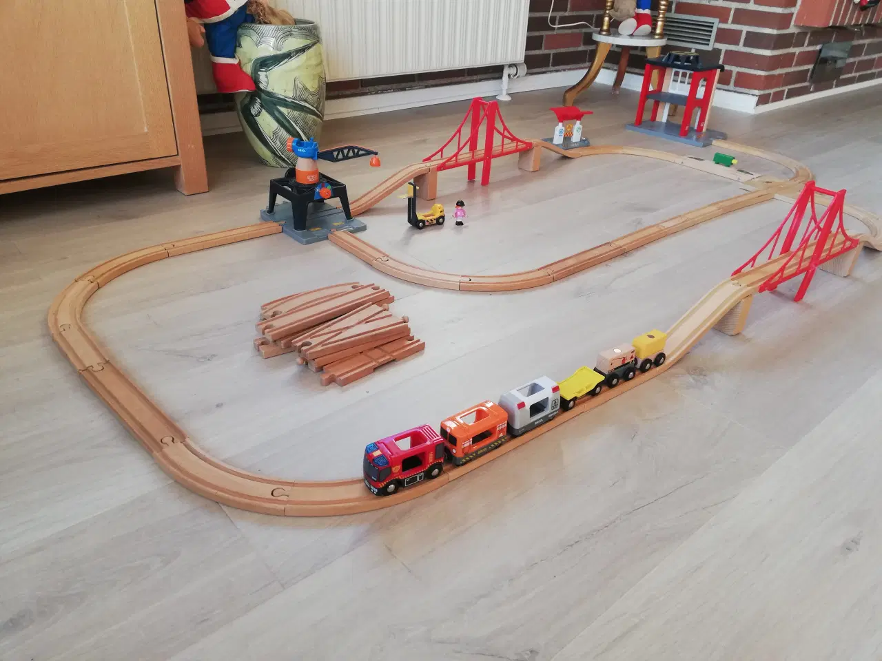 Billede 1 - Brio togbane, broer, kran mm.