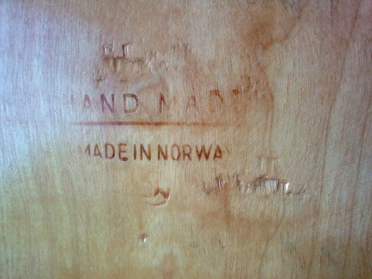 Billede 3 - Norge HÅNDLAVET langfad i birk planke fad