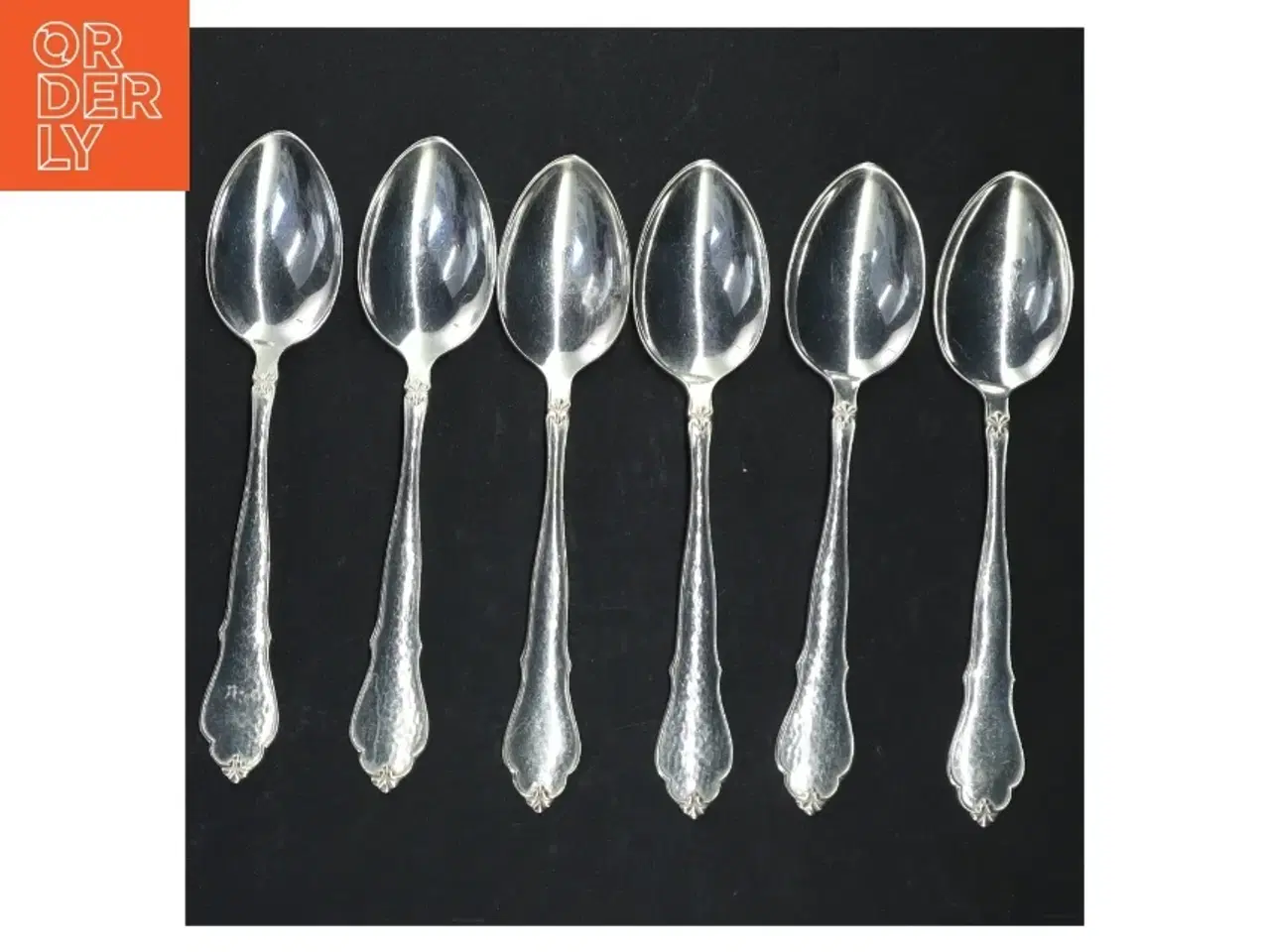 Billede 1 - 6 dessertskeer i 2-tårnet (str. 17 cm)