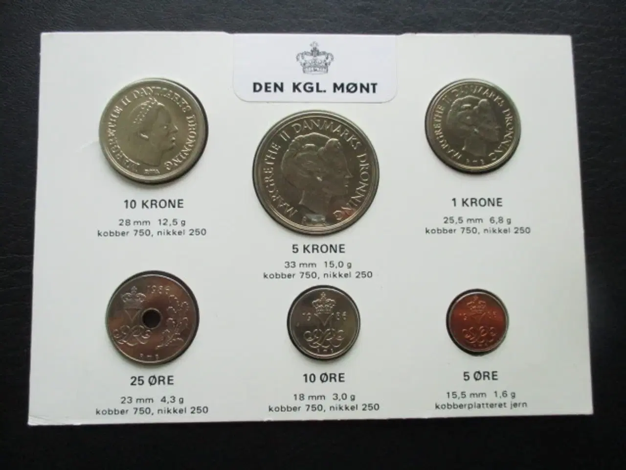 Billede 3 - Møntsæt fra Den Kongelige Mønt - 1983 og 1986