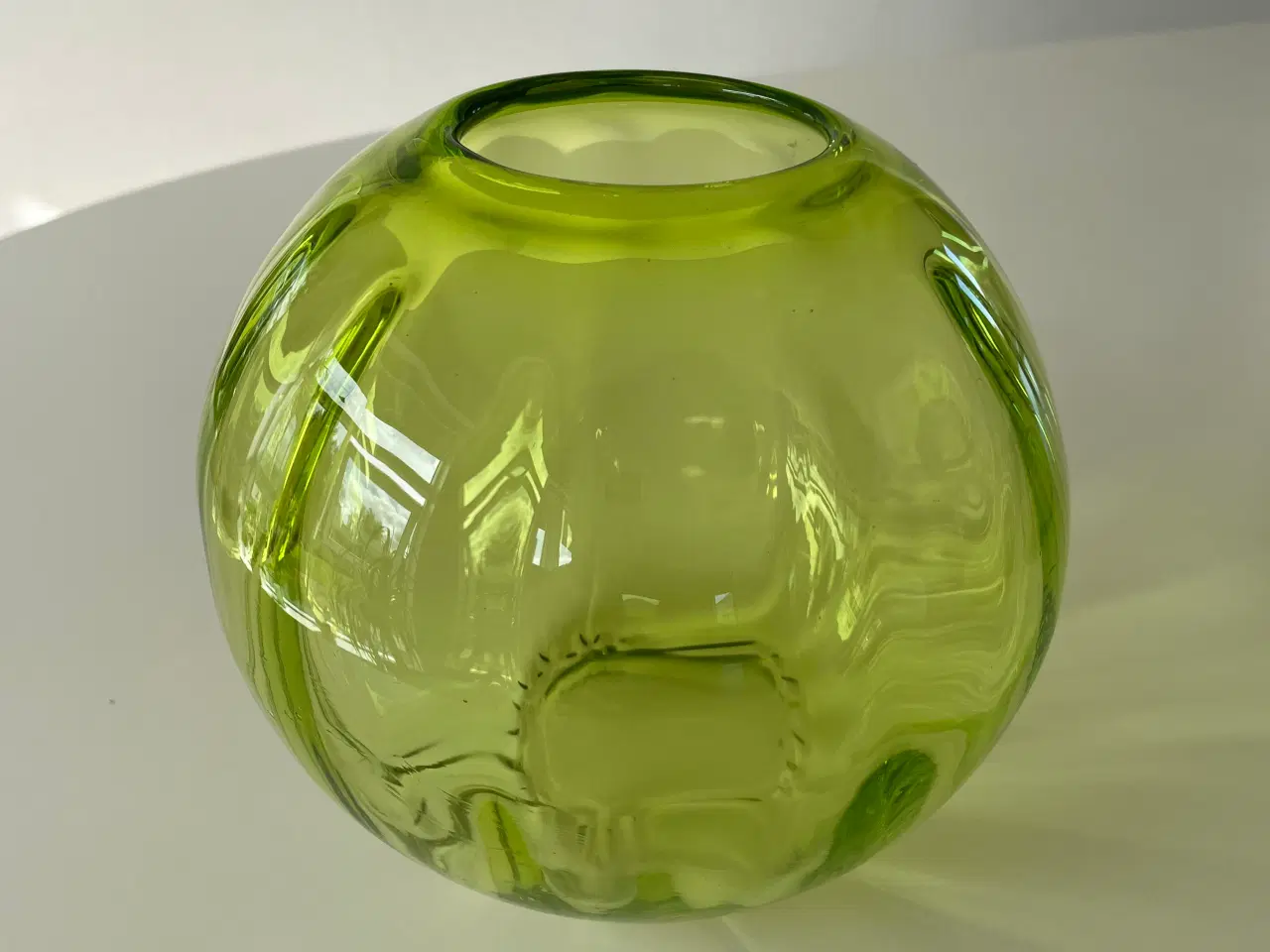 Billede 2 - 3 grønne glas vaser